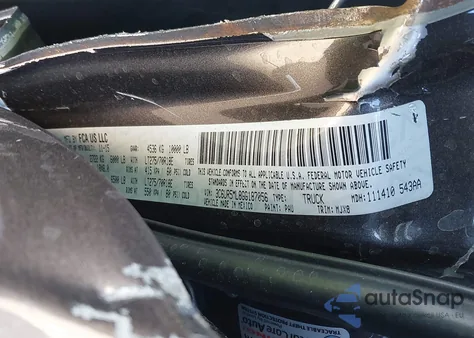 2016 Ram 2500 Big Horn z USA, uszkodzony, nr VIN 3C6UR5ML8GG187056